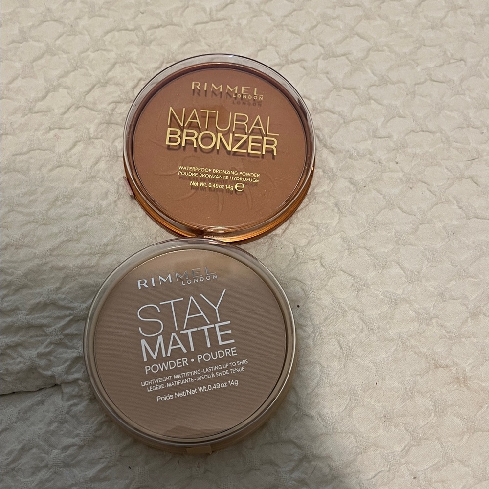 Rimmel London Stay Matte Powder & Natural Bronzer Duo - Beige and Warm Brown - Picture 2 of 8